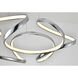 Canada LED 27.6 inch Chrome Chandelier Ceiling Light