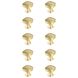 Irvin Brushed Gold Hardware Cabinet Knob, Set of 10