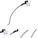 Series 149 50 watt 3.25 inch Black Arclight Wall Light, Clamp Mount