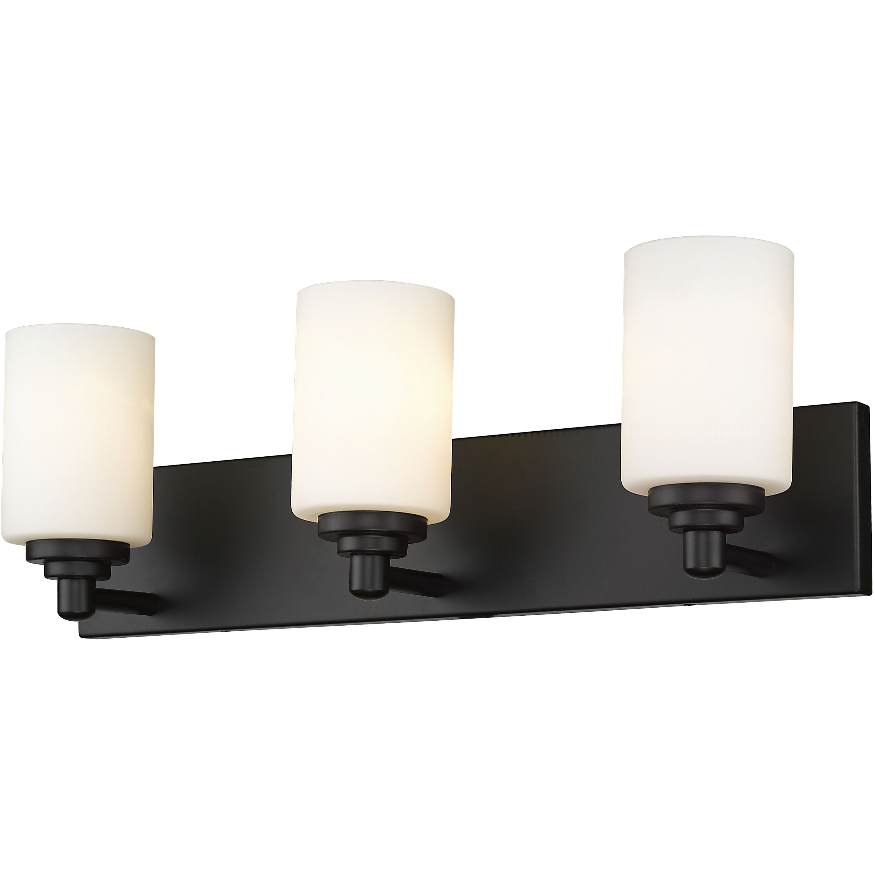Soledad 3 Light 23 inch Matte Black Vanity Wall Light