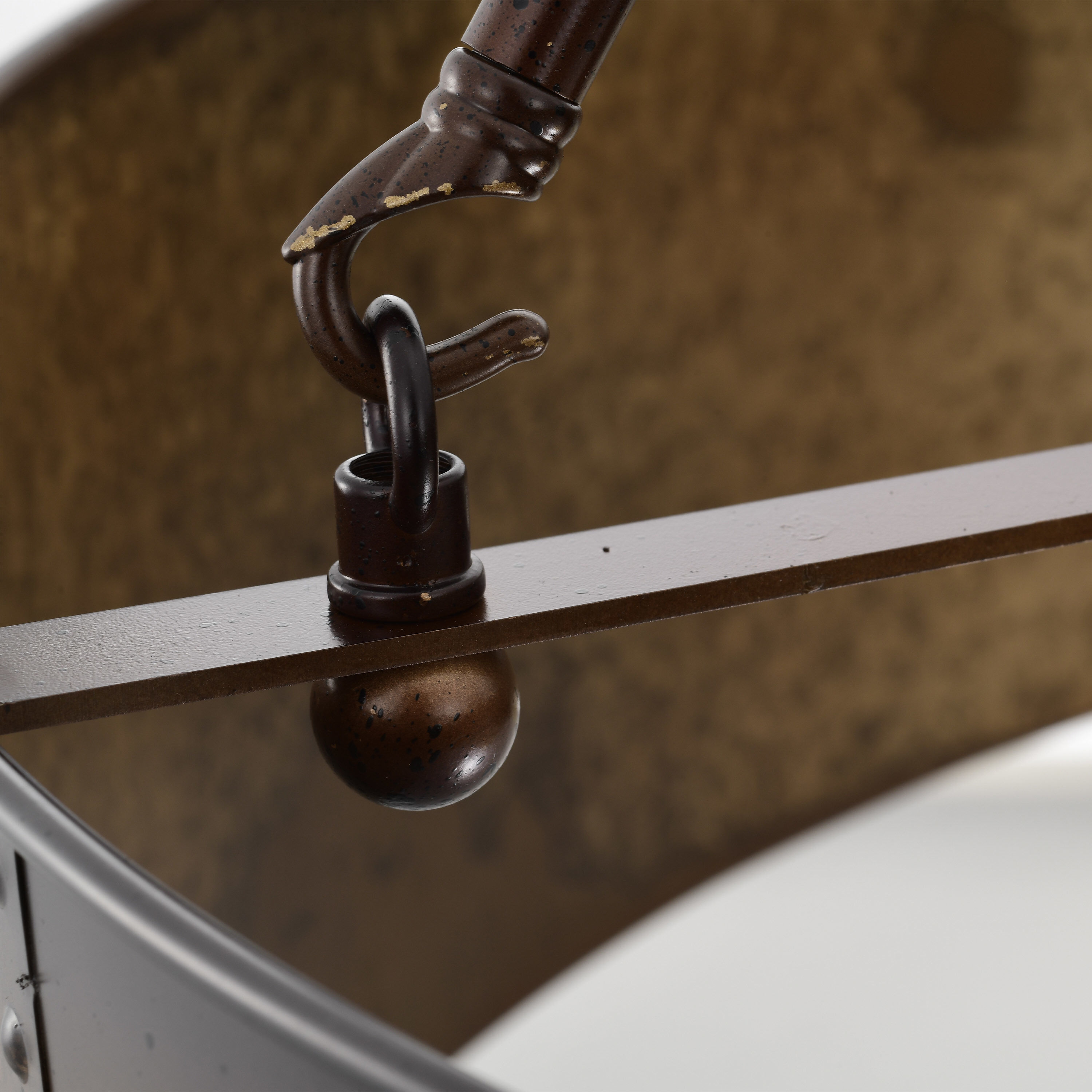 Kettle 5 Light 30 inch Weathered Brass Pendant Ceiling Light