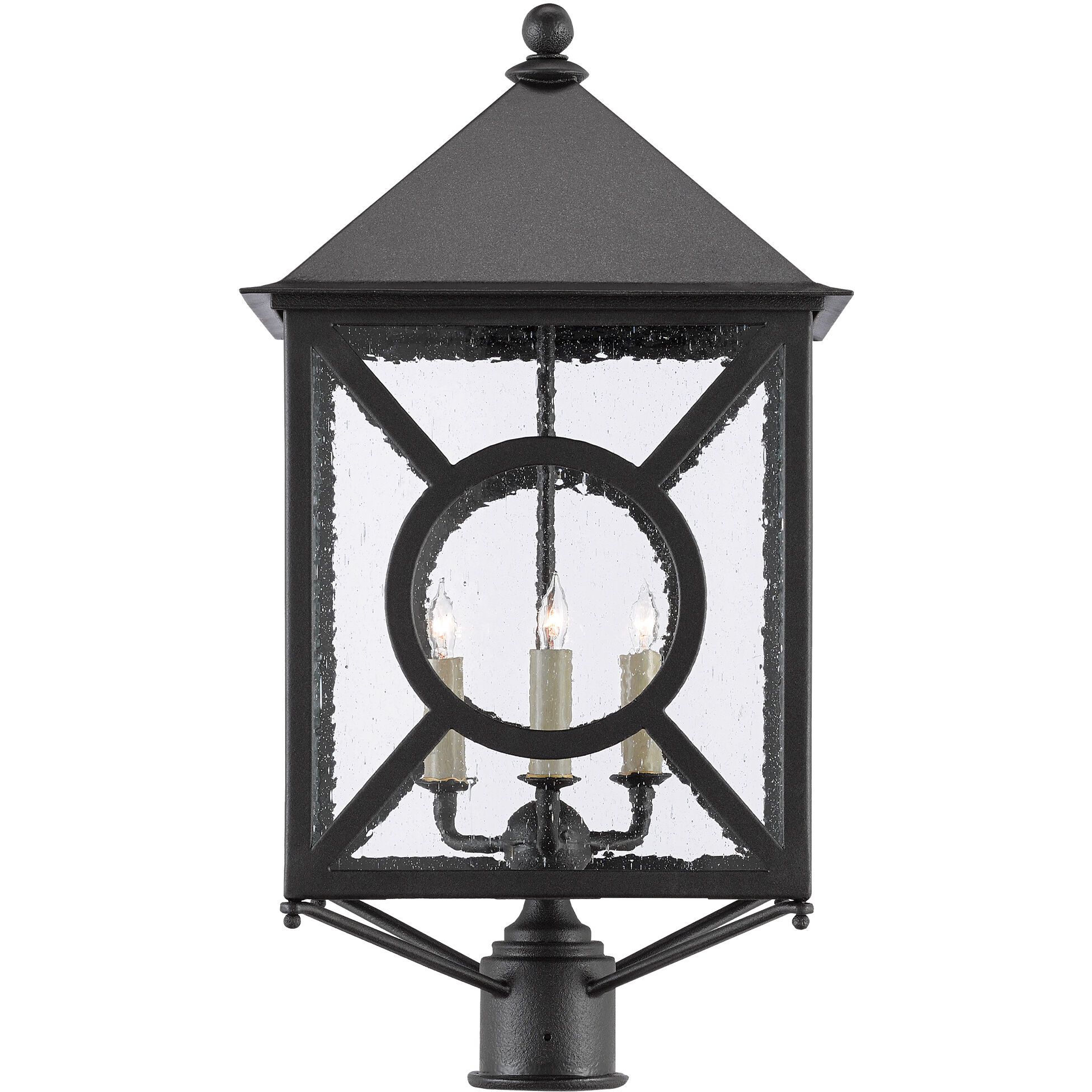 Ripley 3 Light 26.5 inch Midnight Outdoor Post Light, Large