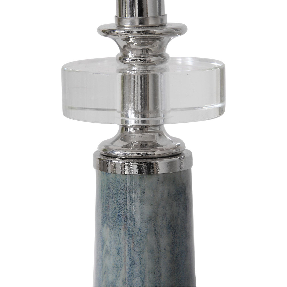 Piers 33 inch 150 watt Mottled Blue Buffet Lamp Portable Light