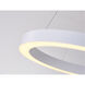 Canada LED 16 inch Matte White Chandelier Ceiling Light