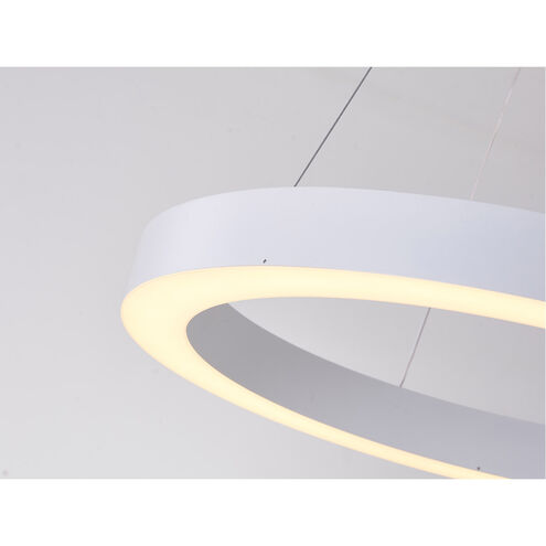 Canada LED 16 inch Matte White Chandelier Ceiling Light