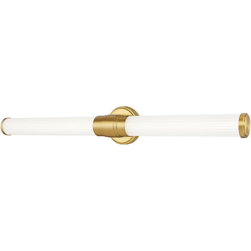 Warwick LED 32.5 inch Modern Gold Bath Vanity Wall Light