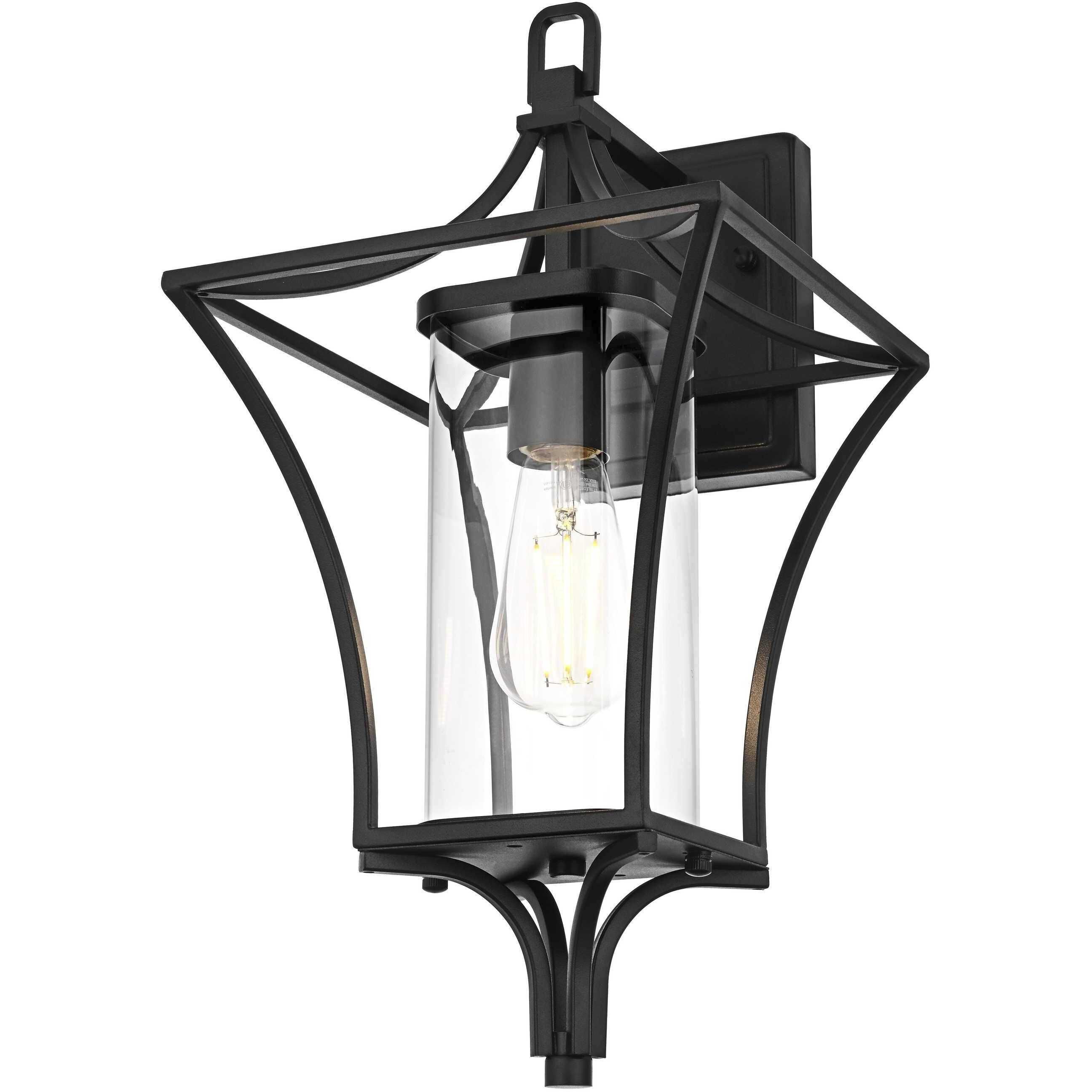 Belgrade 1 Light 18.5 inch Black Outdoor Wall Sconce