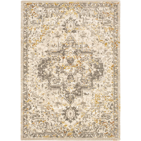 Tuscany 36 X 24 inch Metallic - Champagne/Cream/Burnt Orange/Dark Brown Rugs