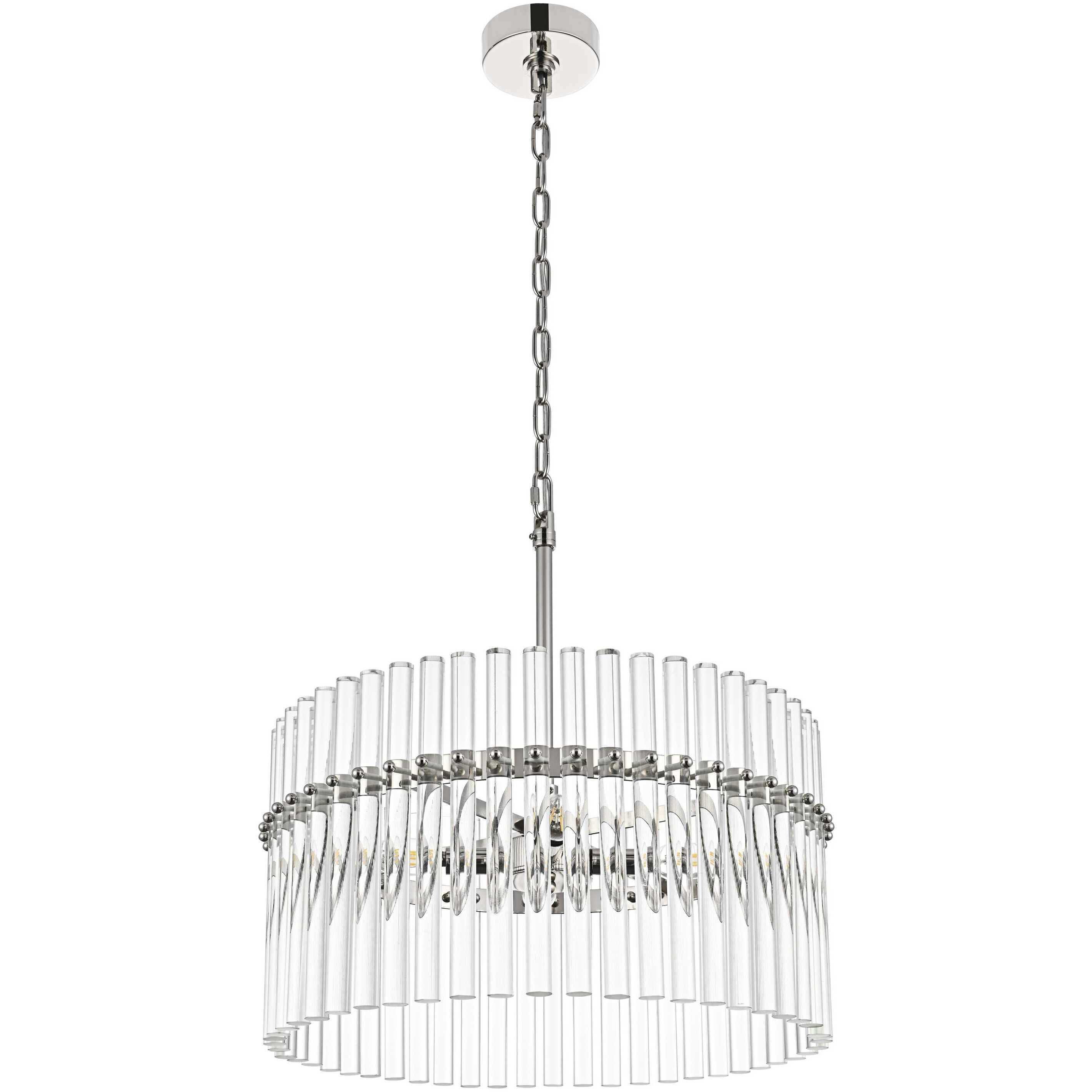 Paulina 4 Light 20 inch Polished Nickel Chandelier Ceiling Light