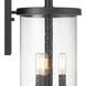 Otto 3 Light 18.75 inch Matte Black Exterior Wall Lantern