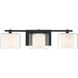 Seville 3 Light 22.75 inch Dark Matte Black Vanity Wall Light