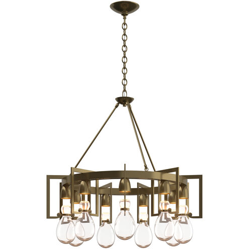 Apothecary 9 Light 34.9 inch Modern Brass Chandelier Ceiling Light, Circular