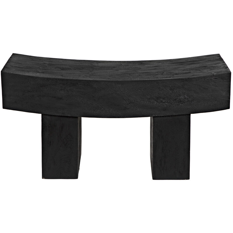 Bow Burnt Black Bench