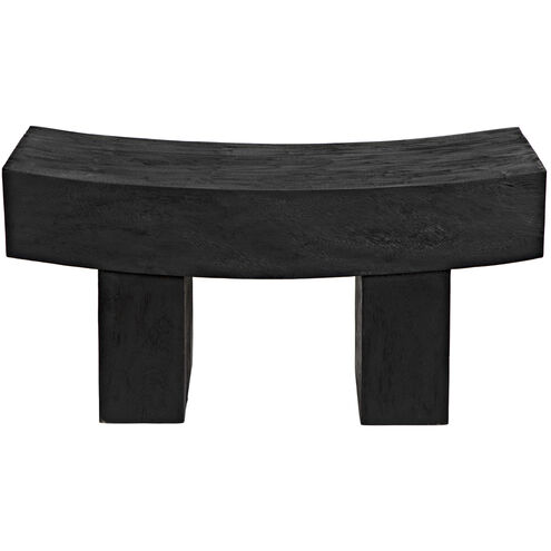 Bow Burnt Black Bench