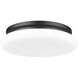 Soleil 1 Light 16 inch Matte Black Flush Mount Ceiling Light