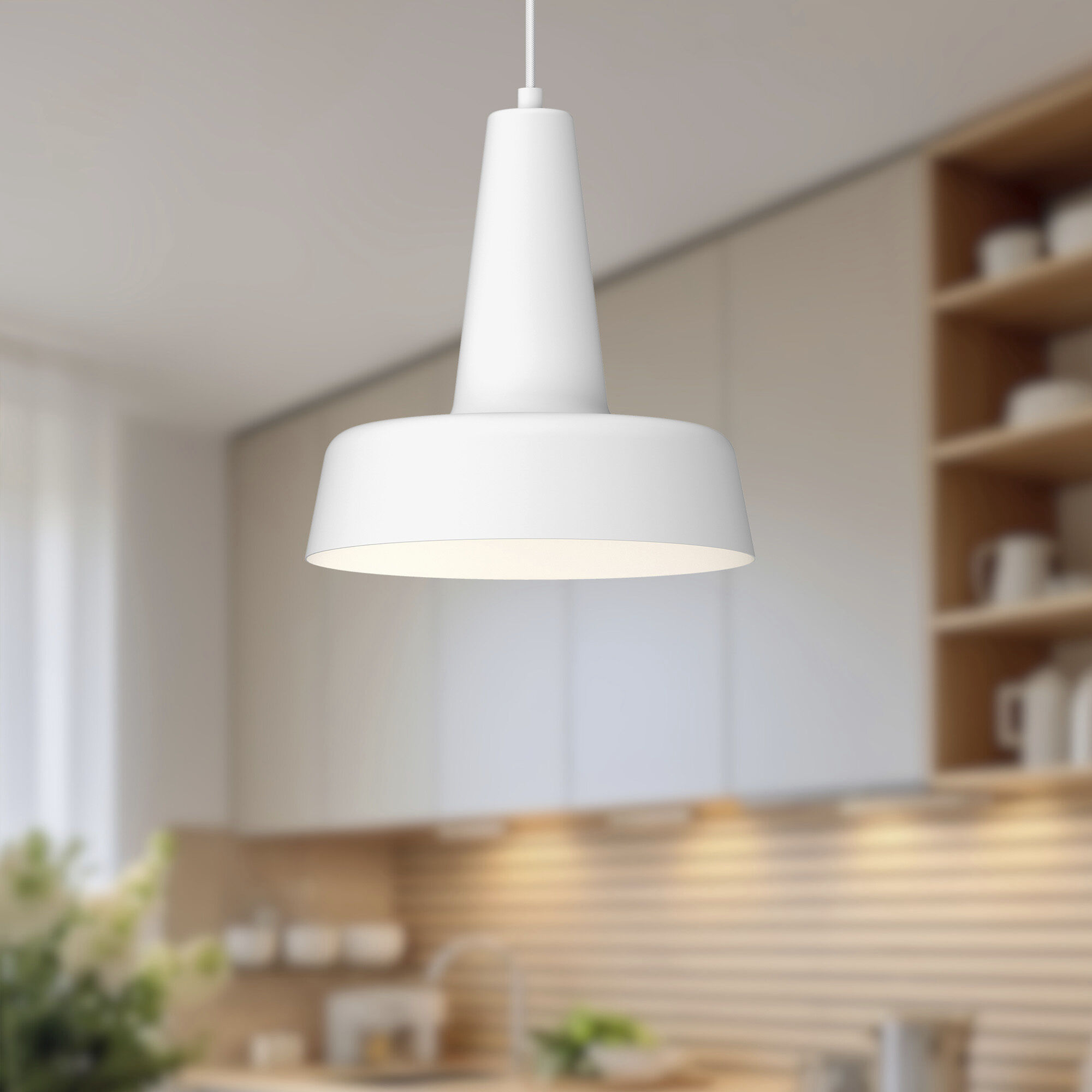 Alora Mood Juliana Pendant Ceiling Light in White