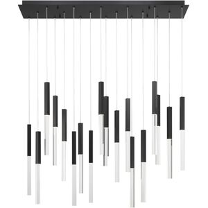 Benicio LED 9.75 inch Black Chandelier Ceiling Light