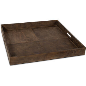 Derby Brown Serving Tray, Square