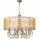 Hampton 8 Light 32 inch Antique Brass Chandelier Ceiling Light