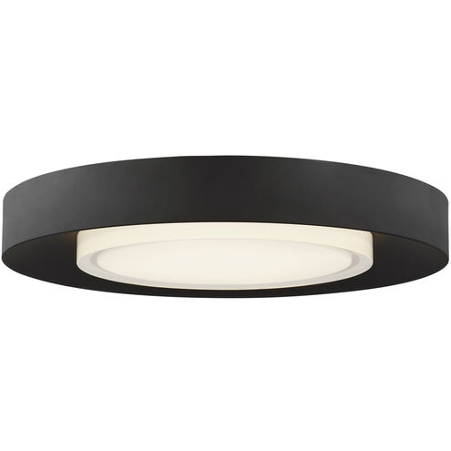 Sean Lavin Hilo Flush Mount Ceiling Light in Nightshade Black, Integrated LED