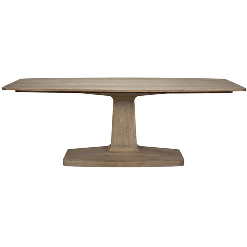 Travis 84 X 44 inch Washed Walnut Dining Table
