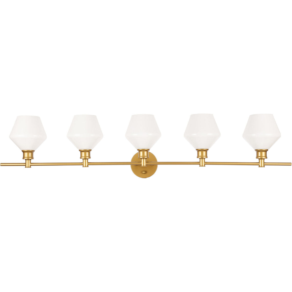 Gene 5 Light 47 inch Brass Wall sconce Wall Light