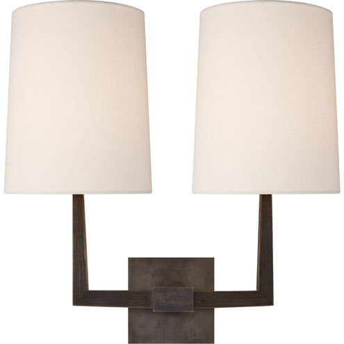 Barbara Barry Ojai 2 Light 16.5 inch Bronze Double Sconce Wall Light, Large