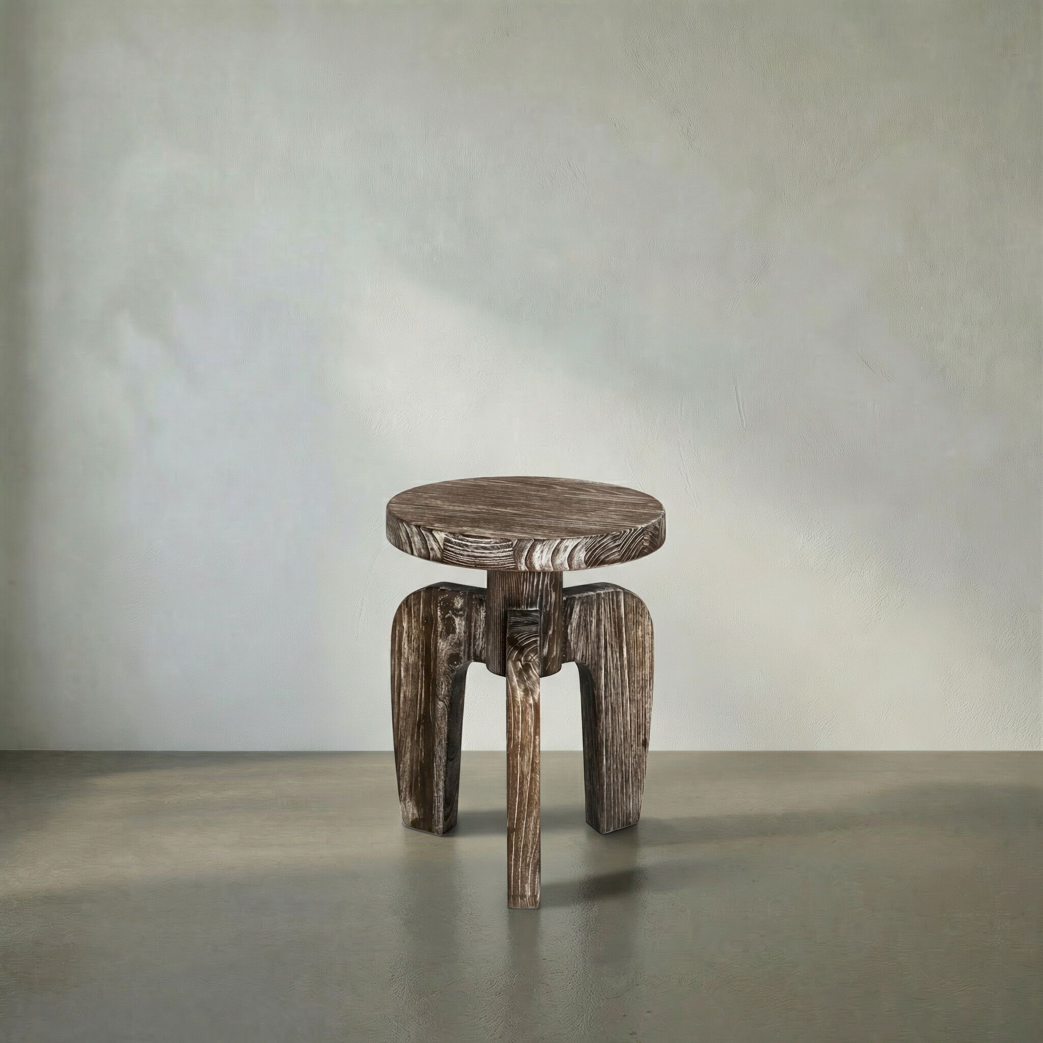 New Shizue 25 X 18 inch Distressed Mindi Side Table, Small