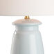 Melanie 21.5 inch 100.00 watt Blue and Gold Table Lamp Portable Light