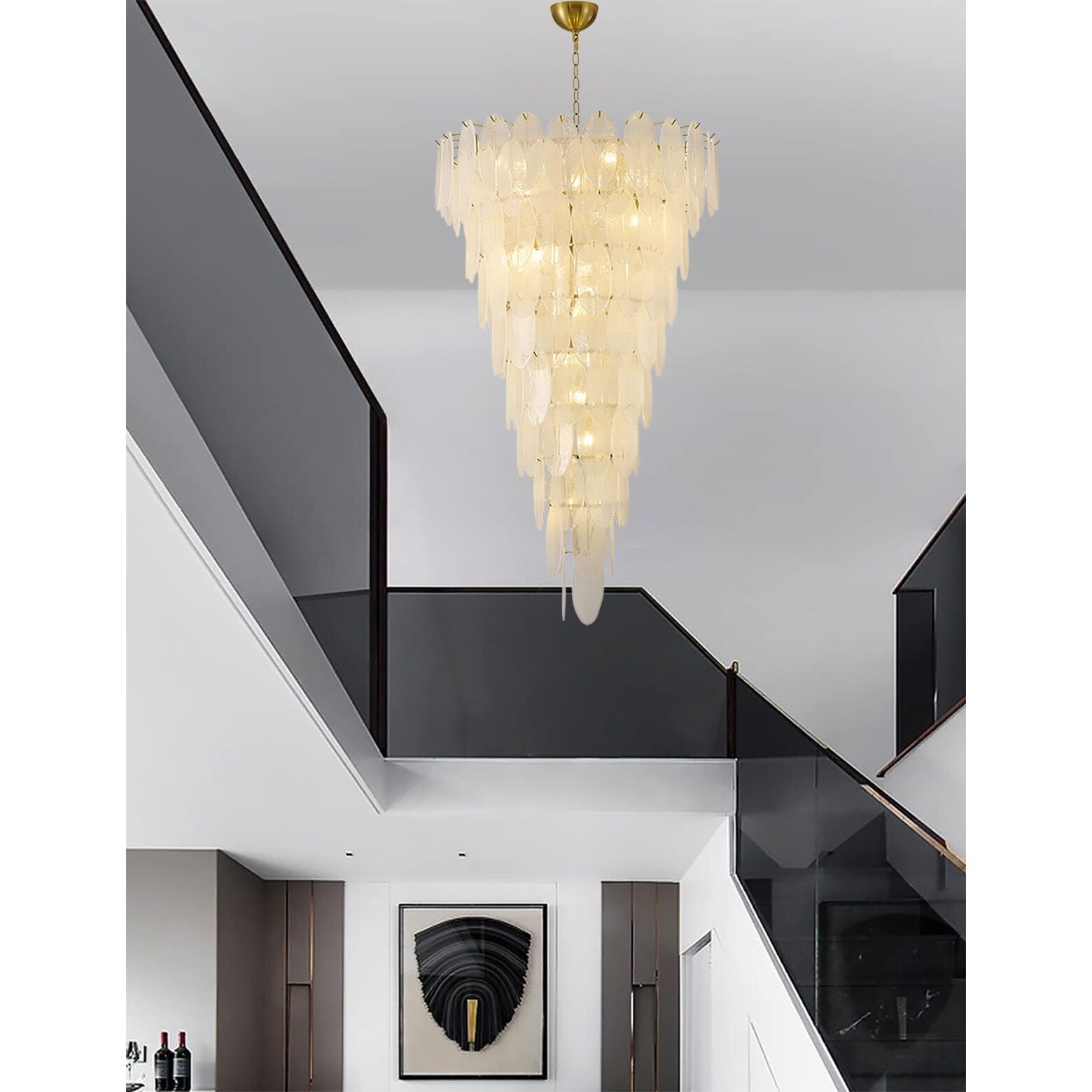 LA Series 12 Light 33 inch Brass Chandelier Ceiling Light