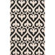 Zuna 156 X 108 inch Black and Neutral Area Rug, Wool