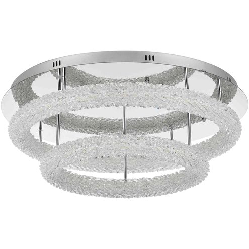 Bowen 2 Light 29.5 inch Chrome Flush Mount Ceiling Light