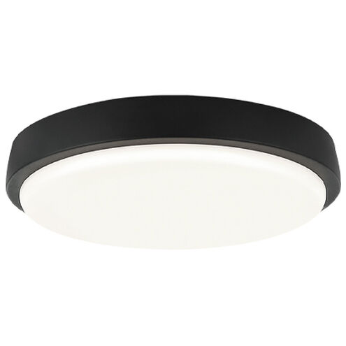 Zane LED 12 inch Matte Black Flush Mount Ceiling Light