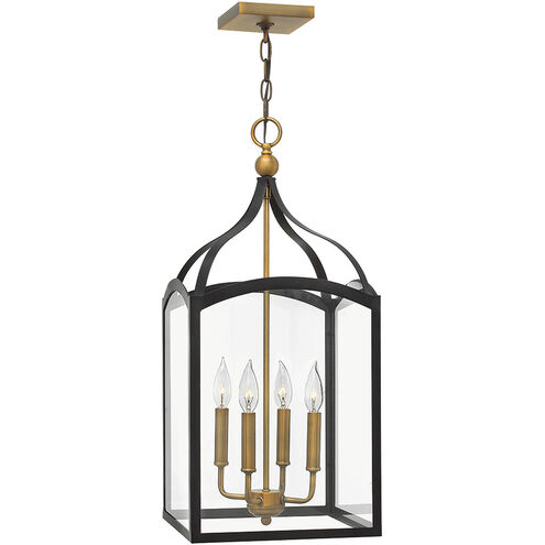 Clarendon LED 12 inch Bronze with Heirloom Brass Indoor Foyer Light Ceiling Light