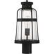 Quinton 1 Light 18.75 inch Matte Black Outdoor Post Lantern, Lighting One