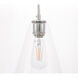 Gene 1 Light 7 inch Chrome Pendant Ceiling Light