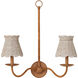 Annabelle Whitewash Tapered Chandelier Shade, Suzanne Duin Collection