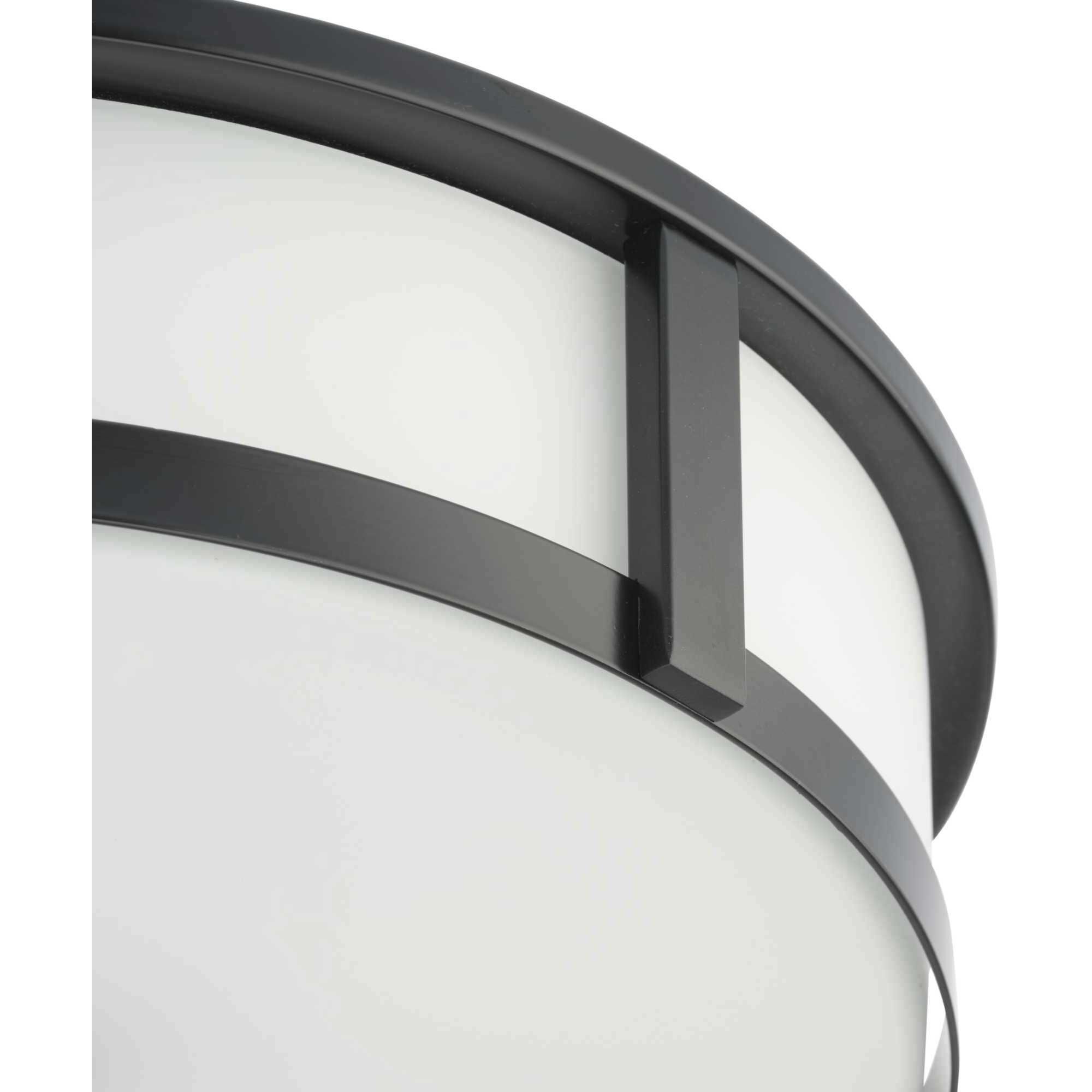 Gilliam LED 16.12 inch Matte Black Flush Mount Ceiling Light