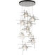 Tura 9 Light 29.6 inch Sterling Pendant Ceiling Light, Round