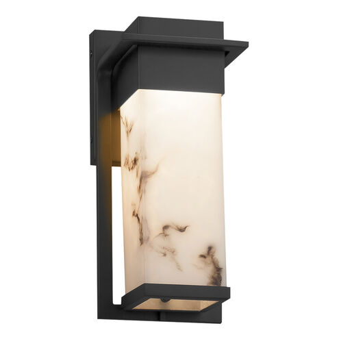 Lumenaria 12 inch Matte Black Outdoor Wall Sconce