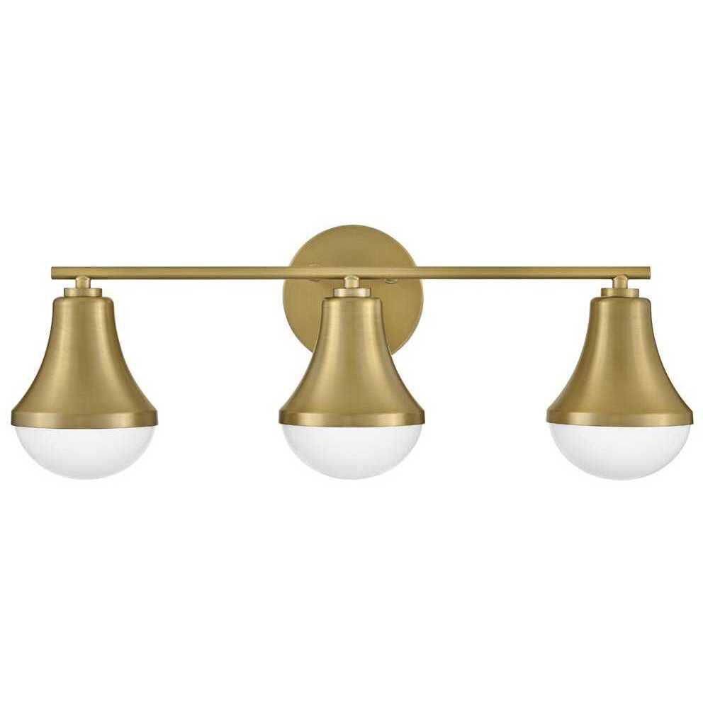 Haddie LED 24 inch Lacquered Brass Bath Light Wall Light