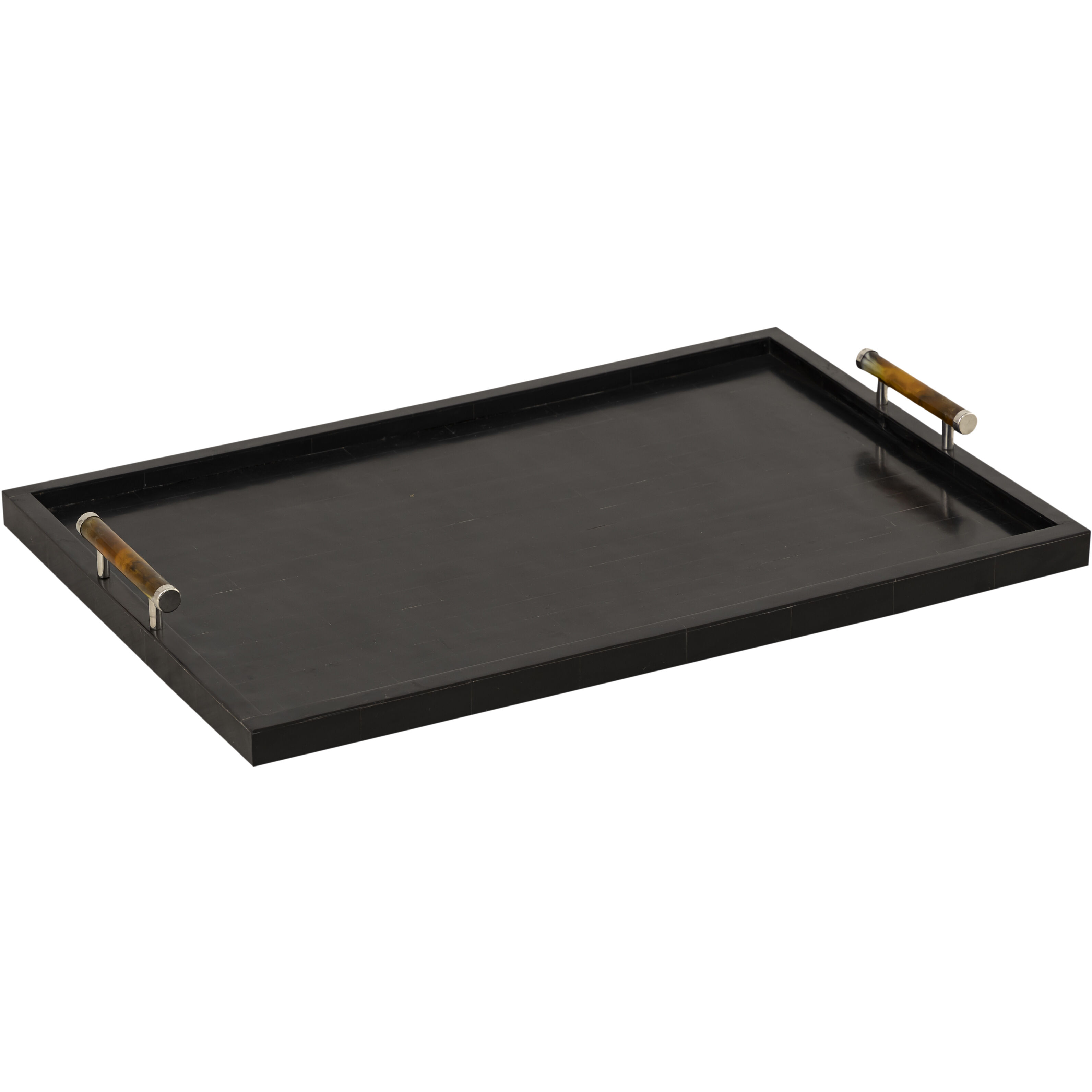 Ebony Black with Natural and Nickel Tray