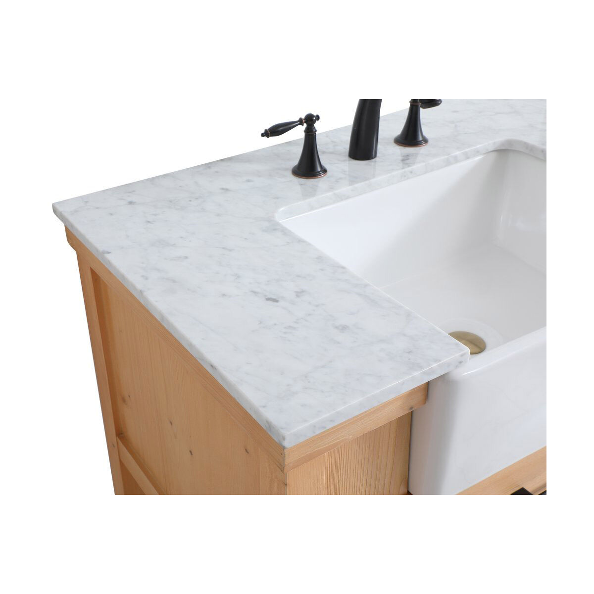 Clement 36 X 22 X 34 inch Natural Wood Bathroom Vanity Cabinet