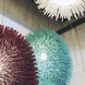 Urchin 1 Light 13 inch Aqua Velvet Pendant Ceiling Light