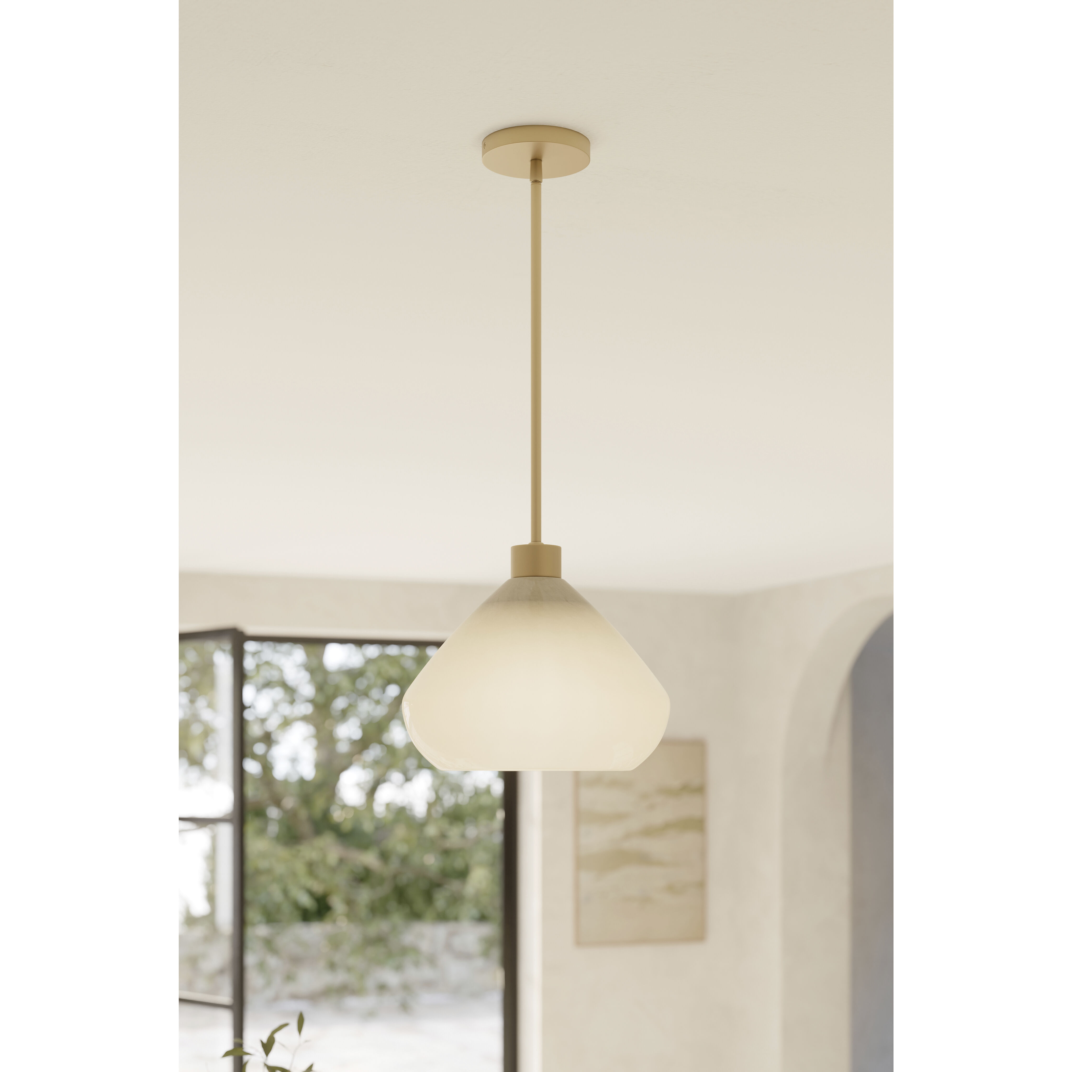 Elaris 1 Light 12.5 inch Legacy Brass Pendant Ceiling Light