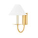 Lenore 1 Light Aged Brass Wall Sconce Wall Light