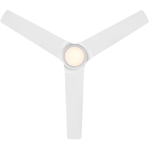 Mocha 54 inch Matte White Downrod Ceiling Fan in Included, Smart Fan