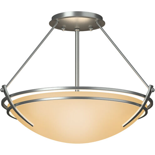Presidio Tryne 2 Light 16.4 inch Vintage Platinum Semi-Flush Ceiling Light in Sand