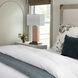Edmund 30 inch 60 watt Polished Brass and Pearl Blush Table Lamp Portable Light