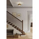 Wynn 2 Light 12 inch Legacy Brass Semi-Flush Mount Ceiling Light